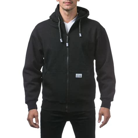 Pro Club - Pro Club Men's Heavyweight Full Zip Fleece Hoodie - Walmart.com - Walmart.com