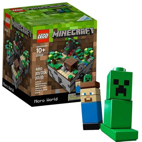 NEW LEGO CUUSOO Minecraft Micro World: The First Night 21102 Steve Creeper Build #minecraft # ...