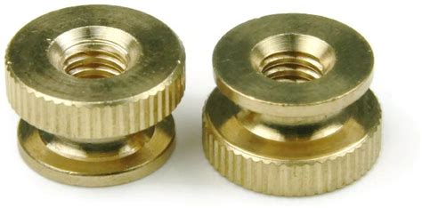 Knurled Thumb Nut Brass - 6/32 (3/8 Dia x 1/4 Thick) Qty-1,000 | Brass ...