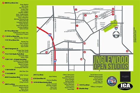 Inglewood Open Studios: 2014 Map. The Inglewood Open Studios tour is ...