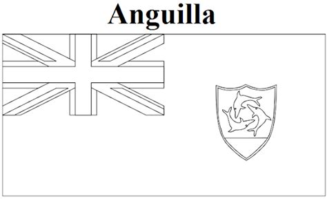 Geography Blog: Anguilla Flag Coloring Page
