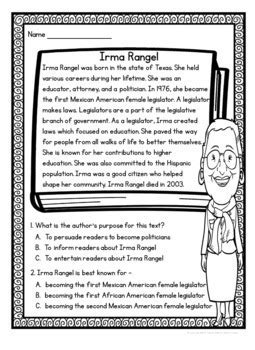 Irma Rangel by Silloh Curriculum | Teachers Pay Teachers