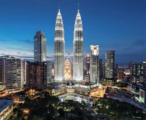 Malaysia, Kuala Lumpur, Petronas Towers #1 by Martin Puddy