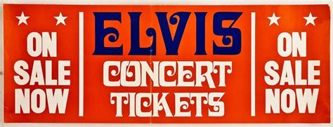 Lot Detail - Elvis Presley Concert Tickets Poster