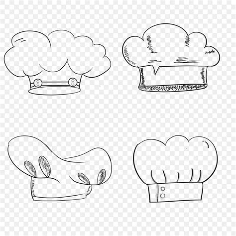 Simple Cartoon Chef Hat Clipart, Chef Hat, Clipart, Simple Cartoon Clipart PNG Transparent ...