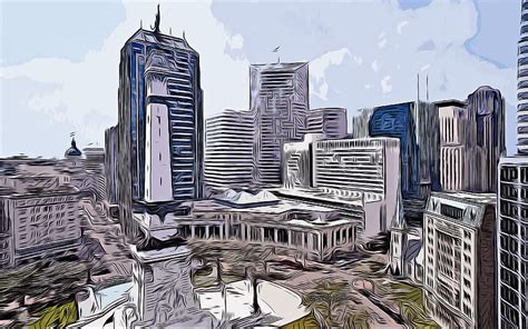 Indianapolis, Indiana, , vector art, Indianapolis drawing, creative art, Indianapolis art ...