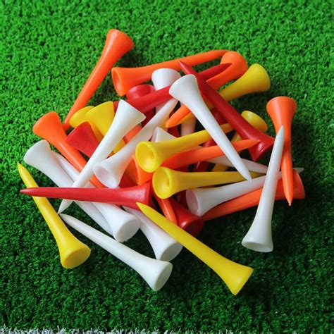 Free Shipping New Arrival 50Pcs/lot 54mm Mixed Color Plastic Golf Tees, Golf Tee, Golf ...