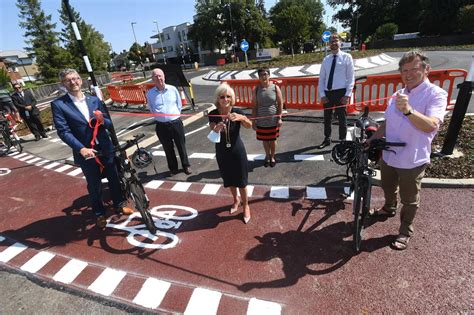 Photos show the grand opening of UK's first Dutch-style roundabout in ...