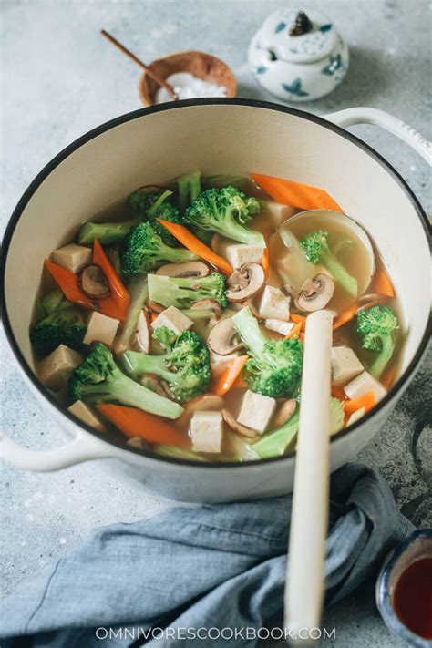 Chinese Vegetable Soup with Tofu - Takeout Style - Omnivore's Cookbook