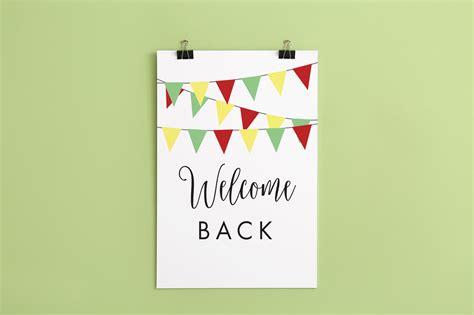 Printable Welcome Back Sign