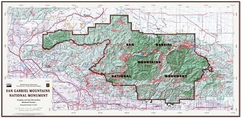 San Gabriel Mountains National Monument October 2014 Map by US Forest Service R5 | Avenza Maps