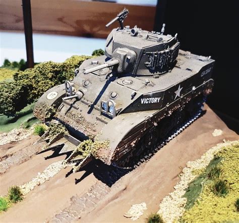 My 1st attempt at making a diorama. A 1/35 scale M5-a1 Stuart tank. | Tanques, Dioramas ...