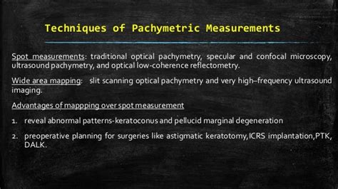 Pachymetry