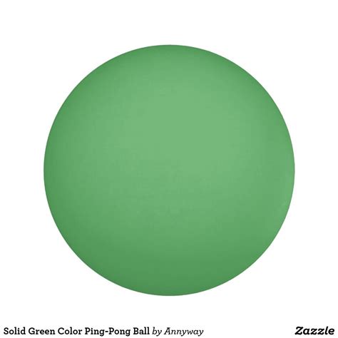 Solid Green Color Ping-Pong Ball | Zazzle.com | Ping pong, Color, Solid ...