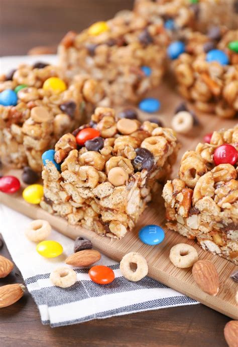 Trail Mix Cereal Bars | Cereal bars recipes, Cereal bars homemade ...