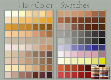 Hair Color + Swatches by DeviantNep on DeviantArt