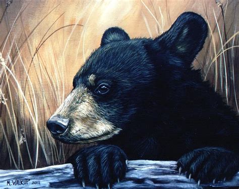 Black Bear Painting at PaintingValley.com | Explore collection of Black Bear Painting