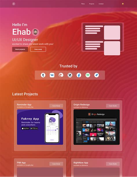 Modern Website Portfolio For Designers :: Behance