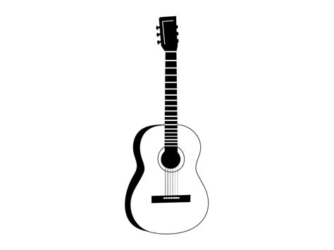 Guitar Outline SVG, Guitar SVG, Guitar Outline Clipart, Guitar Files for Cricut, Guitar Cut ...