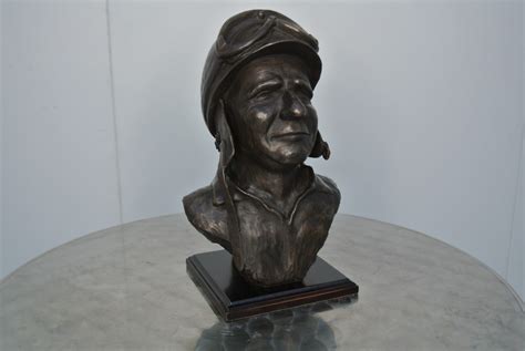 Juan Manuel Fangio Bust available from Motorsport Memorabilia