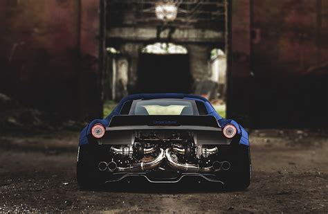 Ferrari 458 Liberty Walk Grey Wallpaper