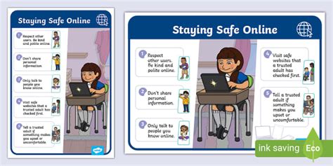 Stay Safe Online Display Poster - Teaching Resources