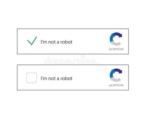 Captcha I am Not a Robot Vector Computer Code. Stock Vector - Illustration of protection ...