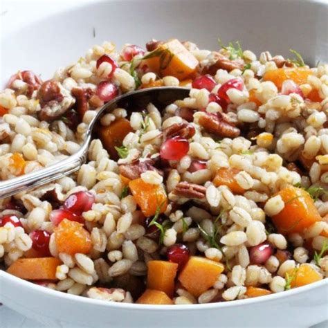 Warm Pumpkin and Pearl Barley Salad Recipe — Eatwell101