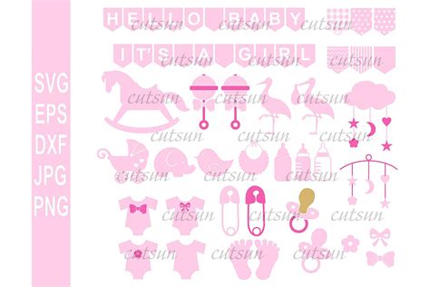 Baby Girl Bundle SVG | Baby Bundle SVG