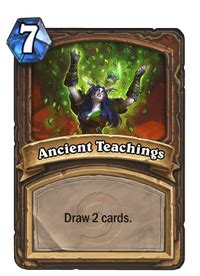 Ancient Teachings - Hearthstone Wiki