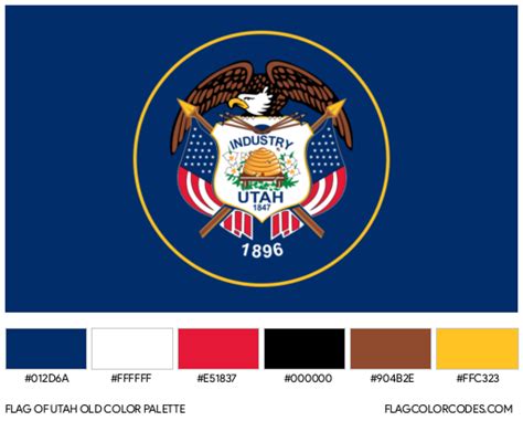 Utah Old flag color codes