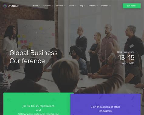 15+ Best Events and Conferences Bootstrap HTML Templates 2019 | BootstrapTaste