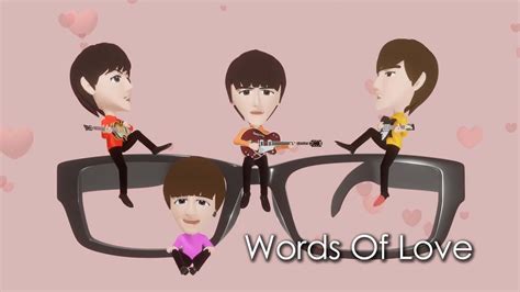 Words Of Love - The Beatles karaoke cover - YouTube