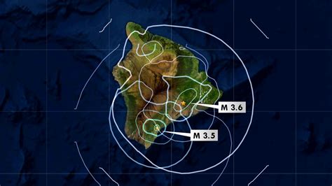 Magnitude 3.5, 3.6 Earthquakes Rumble Under Hawaiʻi Sunday Morning