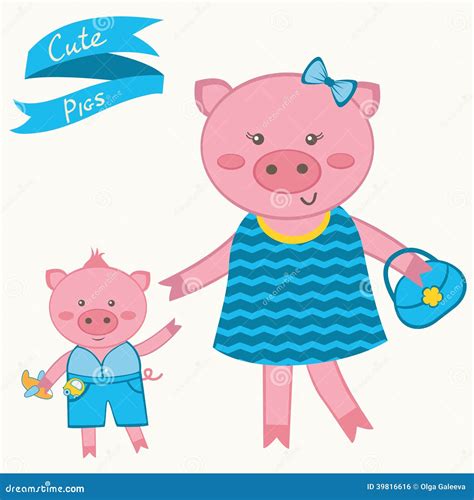 Mother pig clipart