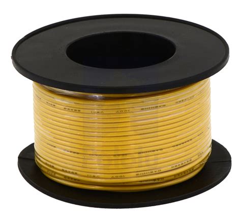 Stranded Wire: Yellow, 20 AWG, 40 Feet - Opencircuit