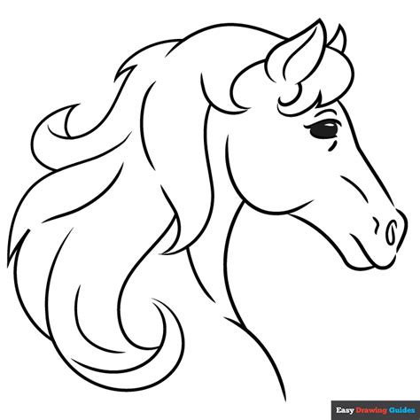 Horse Head Coloring Pages