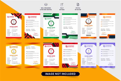 Company ID Card Set Template Design Graphic by iftikharalam · Creative ...