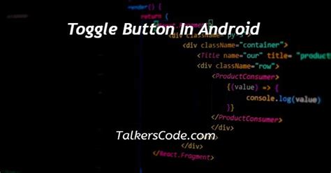 Toggle Button In Android