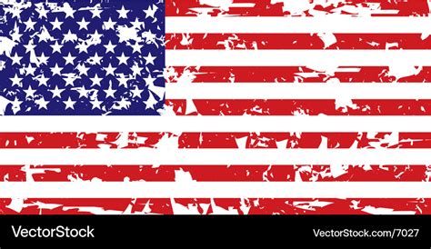 Grunge american flag Royalty Free Vector Image