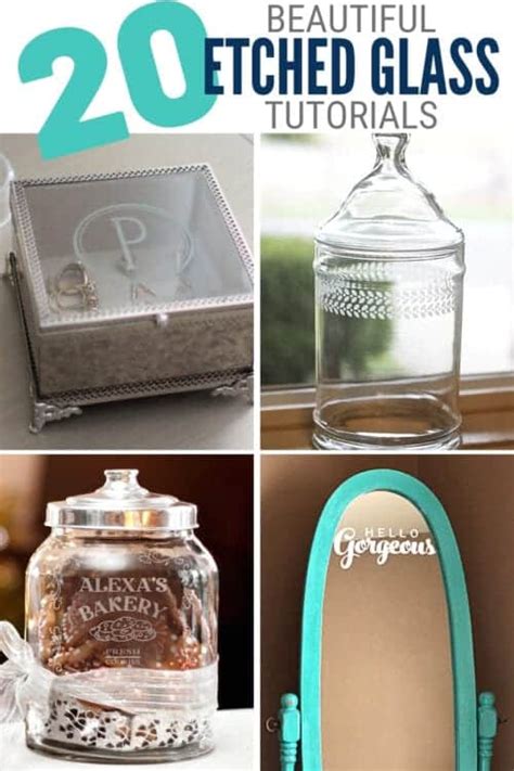 20 Beautiful Etched Glass Project Ideas Made at Home