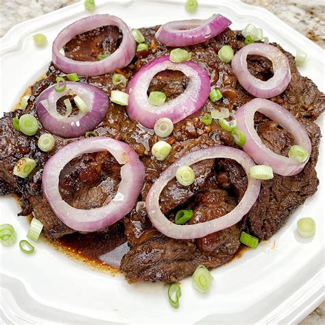 Filipino-Style Beef Steak (Bistek) - What's Barb Cooking