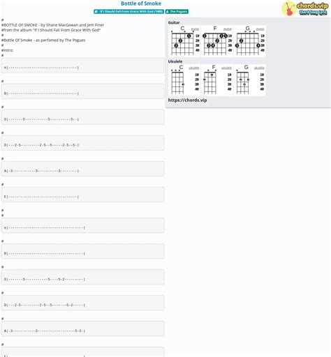 Chord: Bottle of Smoke - tab, song lyric, sheet, guitar, ukulele ...