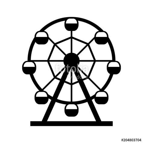 Ferris Wheel Silhouette Vector at Vectorified.com | Collection of Ferris Wheel Silhouette Vector ...