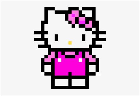 Hello Kitty - Pixel Art Hello Kitty Easy Transparent PNG - 510x530 - Free Download on NicePNG