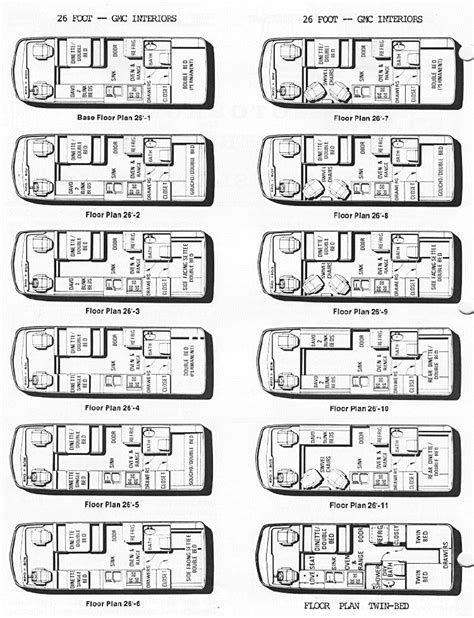 gmcmotorhome.com - GMC 26 Foot Interiors