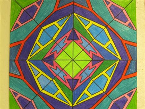 Mrs. Wille's Art Room: name kaleidoscope drawings