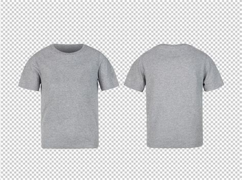 Grey kids t shirt front and back mockup ... | Premium Psd #Freepik #psd ...