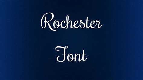 Rochester Font Free Download