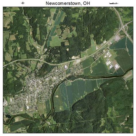 Aerial Photography Map of Newcomerstown, OH Ohio